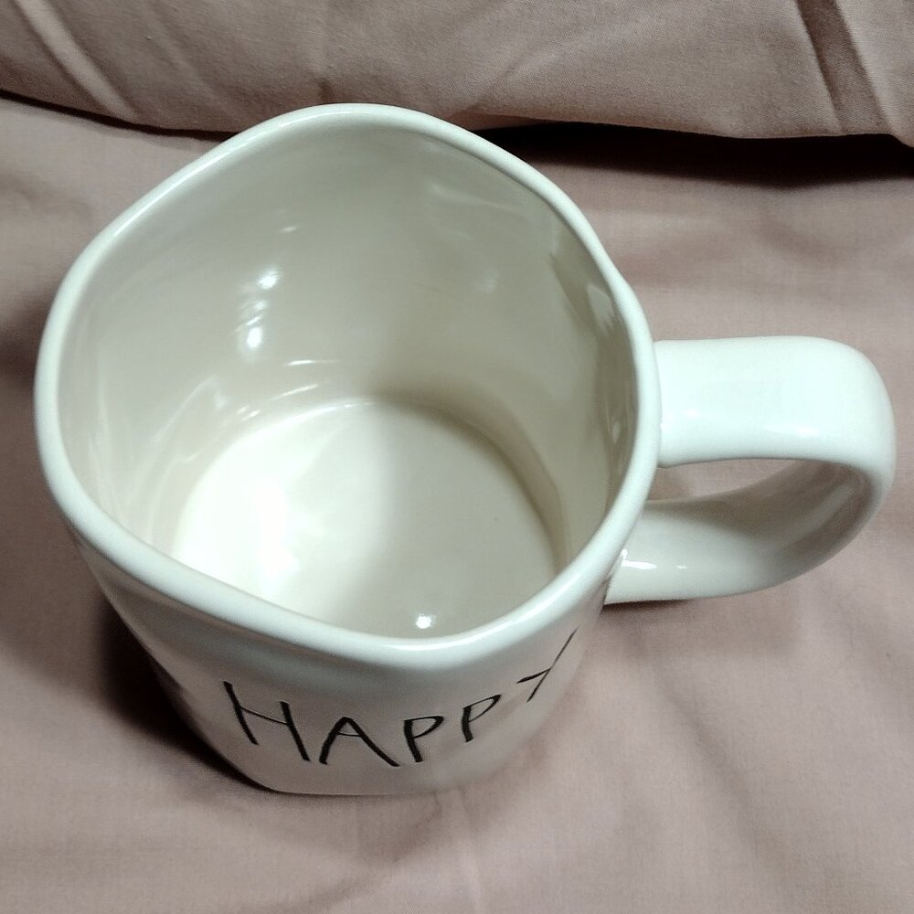 Rae Dunn || "Happy" Ceramic Mug 18oz - Picture 3 of 5